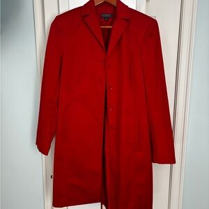 Classiques Entier Vibrant Red Trench Coat